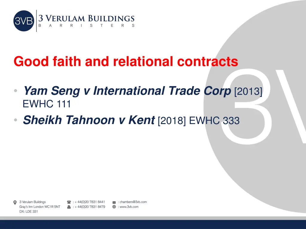 good faith and relational contracts