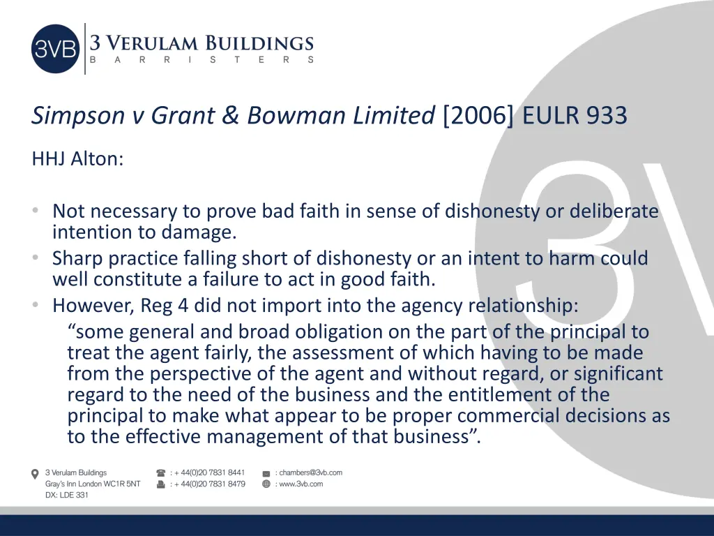 simpson v grant bowman limited 2006 eulr 933