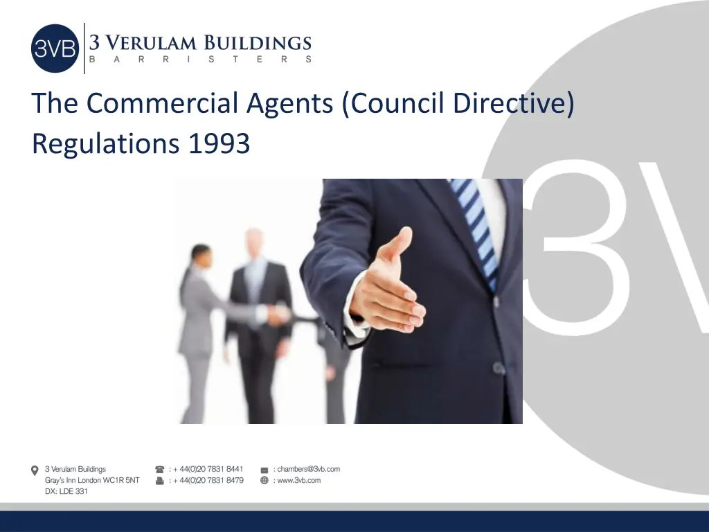 the commercial agents council directive