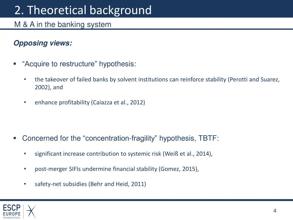 2 theoretical background m a in the banking system