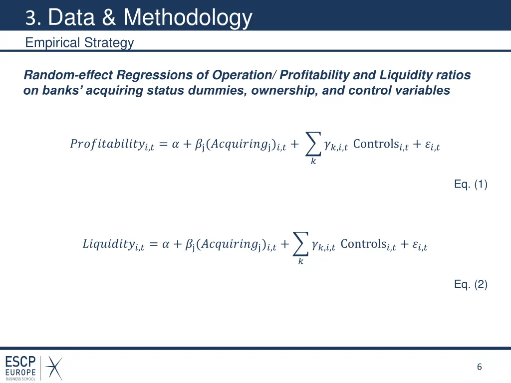 3 data methodology empirical strategy