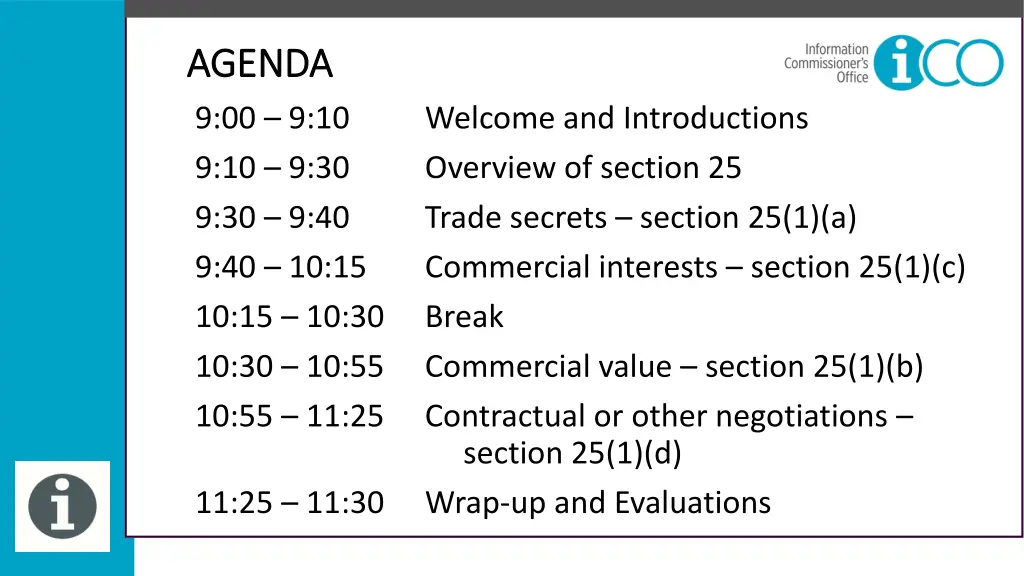 agenda agenda