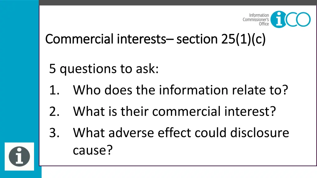 commercial interests commercial interests section 1