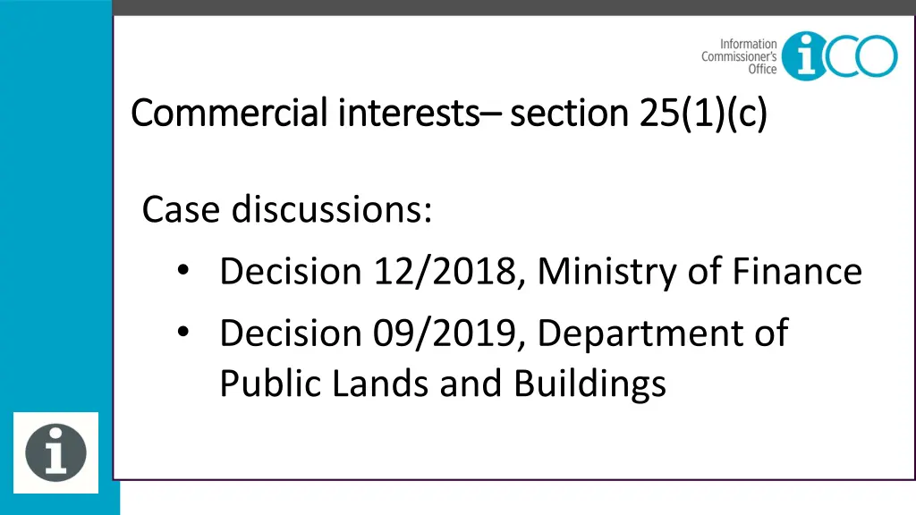 commercial interests commercial interests section 3