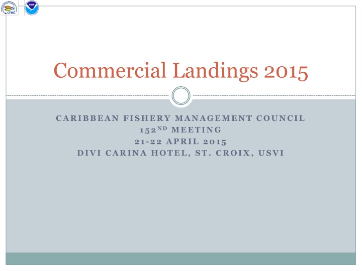 commercial landings 2015