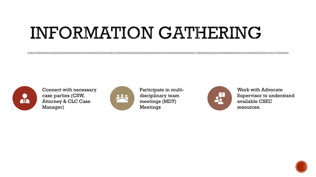 information gathering