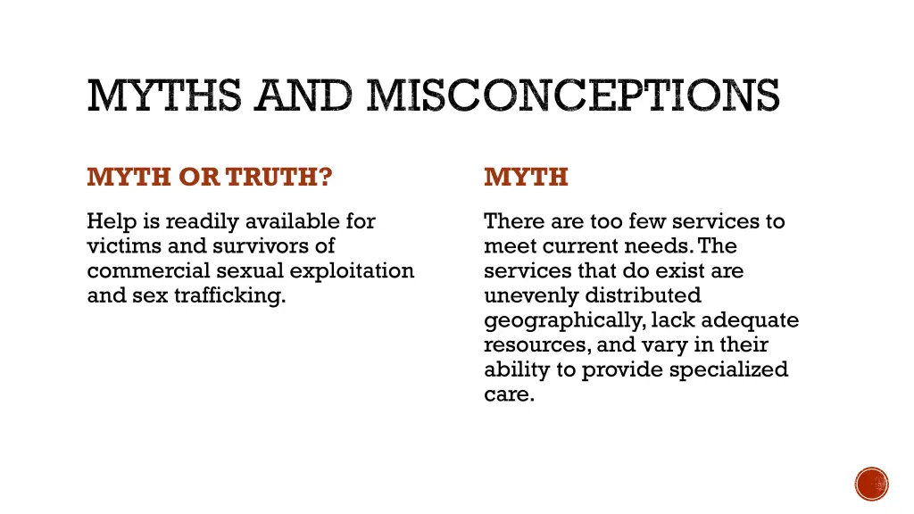 myths and misconceptions 2