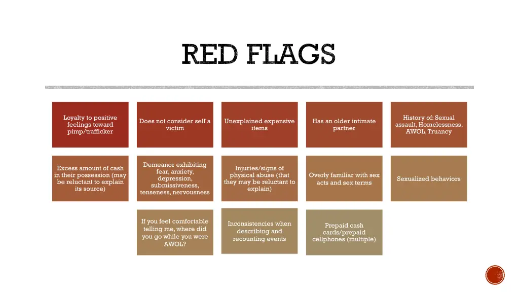 red flags