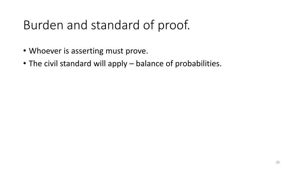 burden and standard of proof