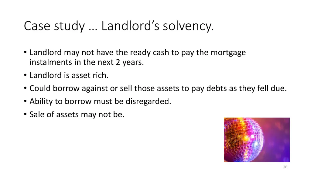 case study landlord s solvency