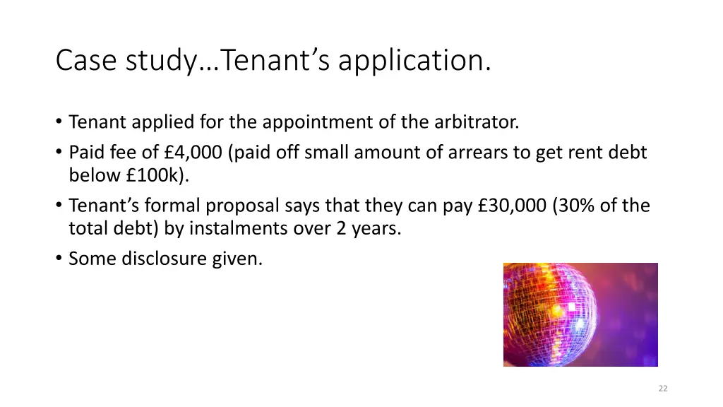 case study tenant s application