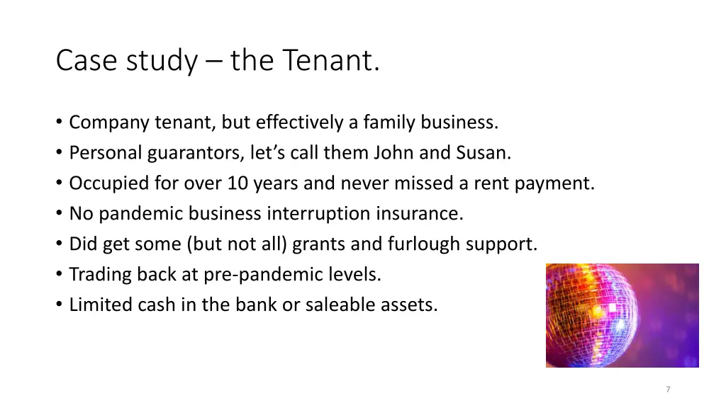 case study the tenant