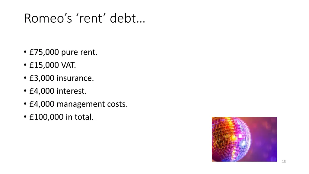 romeo s rent debt