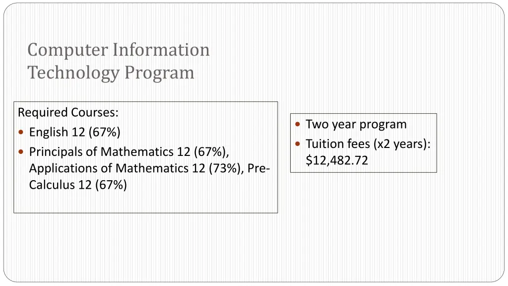 computer information technology program