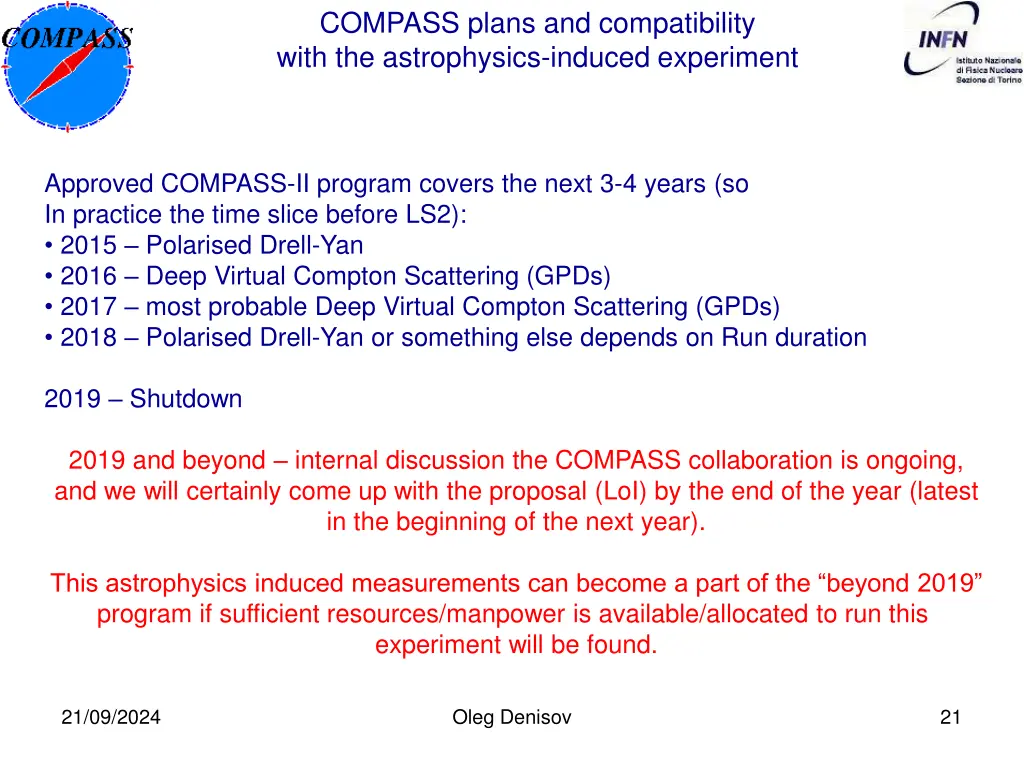 compass plans and compatibility with