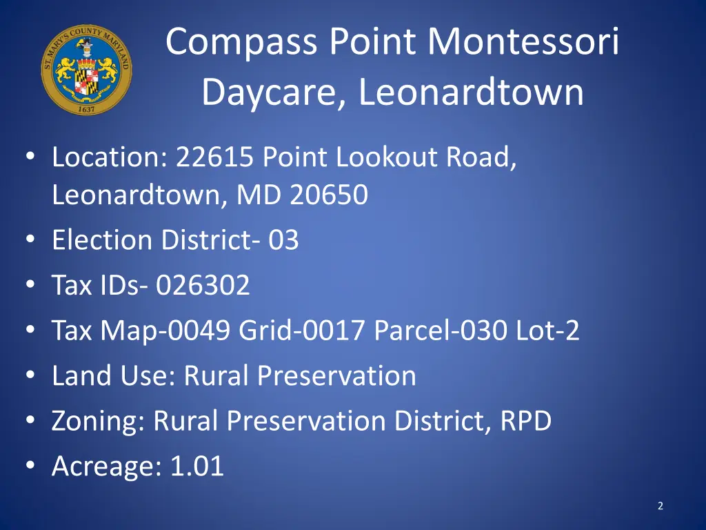 compass point montessori daycare leonardtown