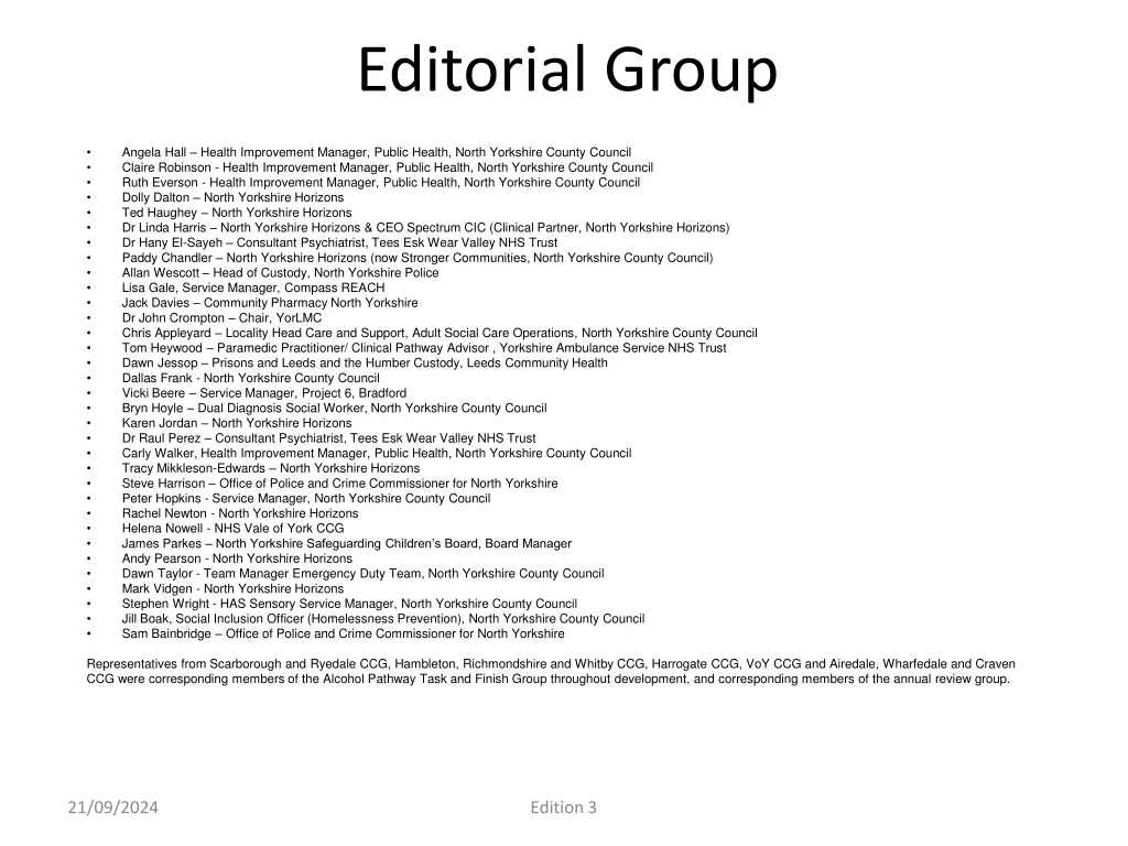 editorial group