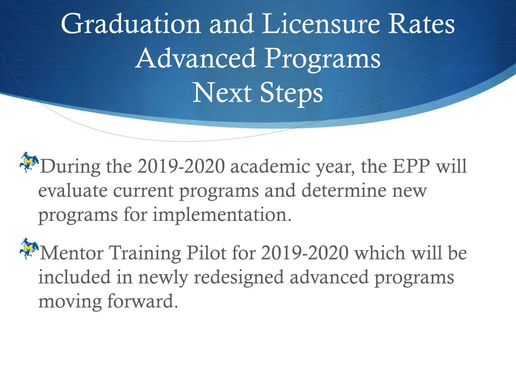 graduation and licensure rates advanced programs