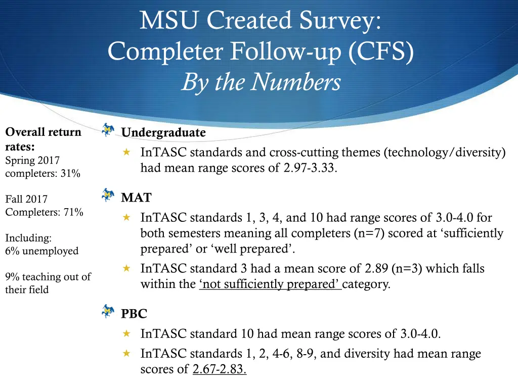 msu created survey completer follow