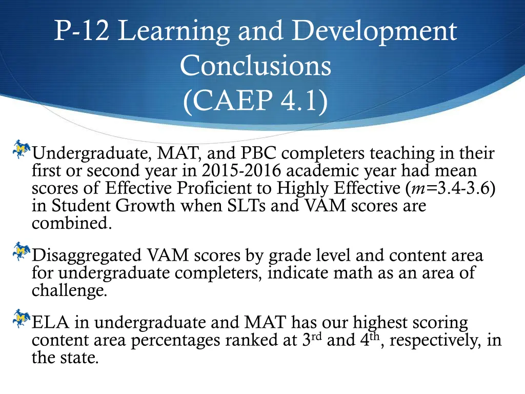 p 12 learning and development conclusions caep 4 1