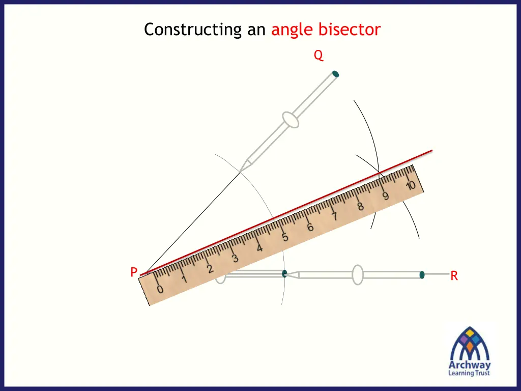 constructing an angle bisector