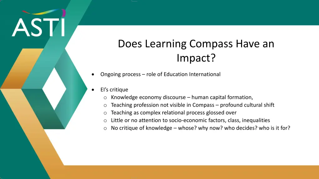 does learning compass have an impact