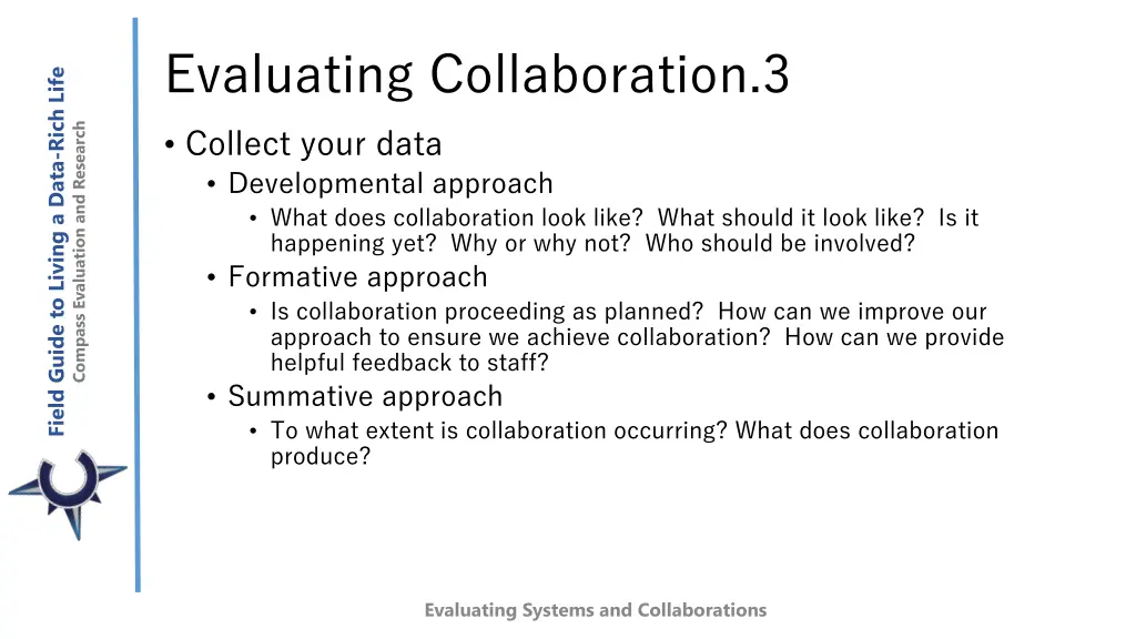 evaluating collaboration 3