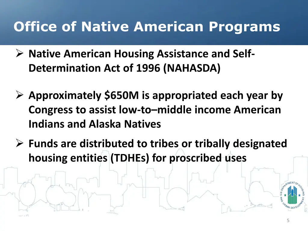 office of native american programs