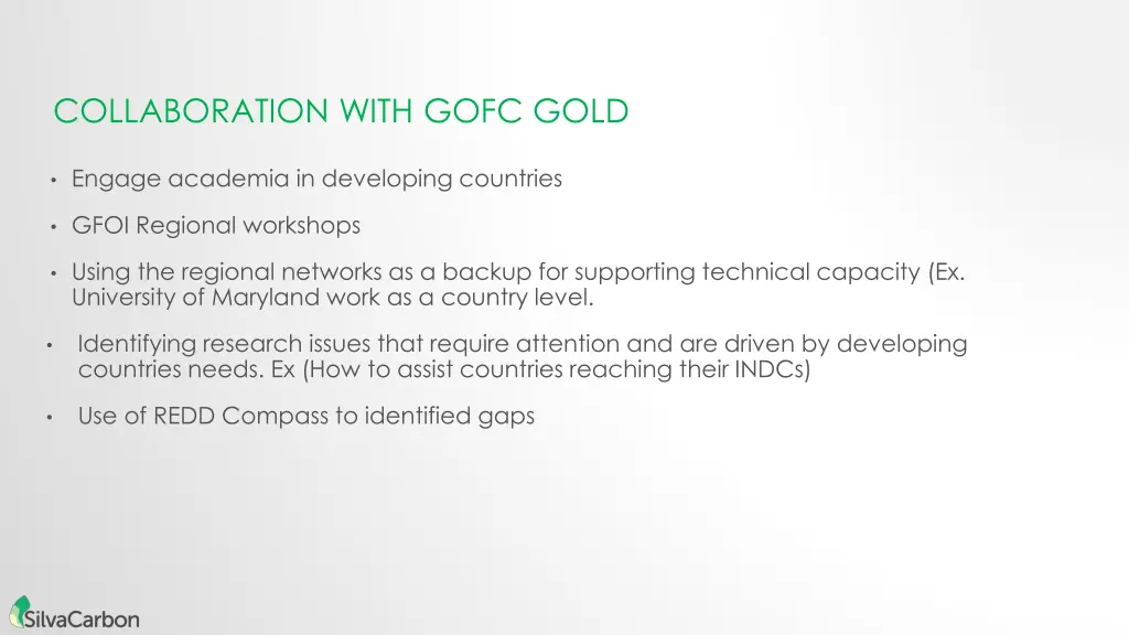 collaboration with gofc gold