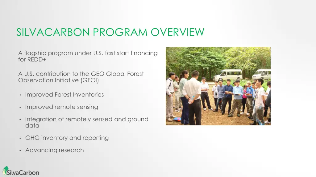 silvacarbon program overview