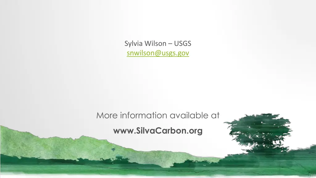 sylvia wilson usgs snwilson@usgs gov