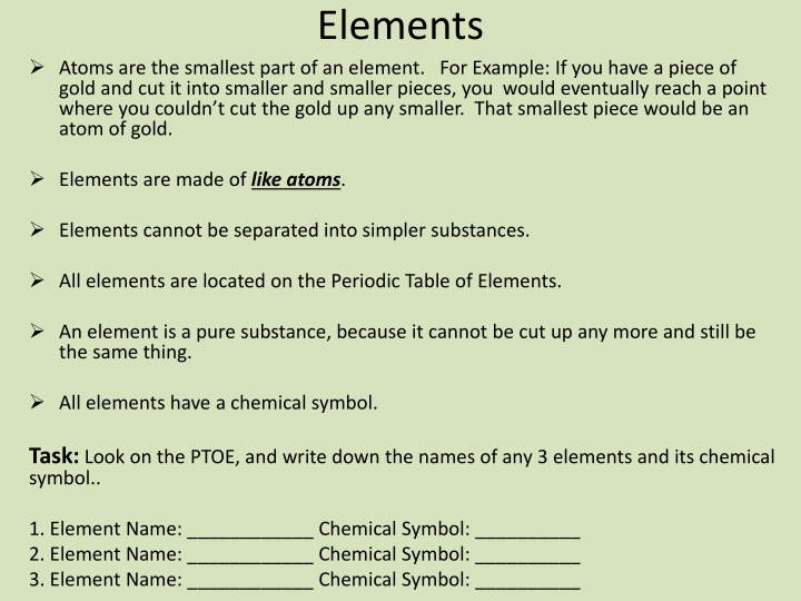 elements