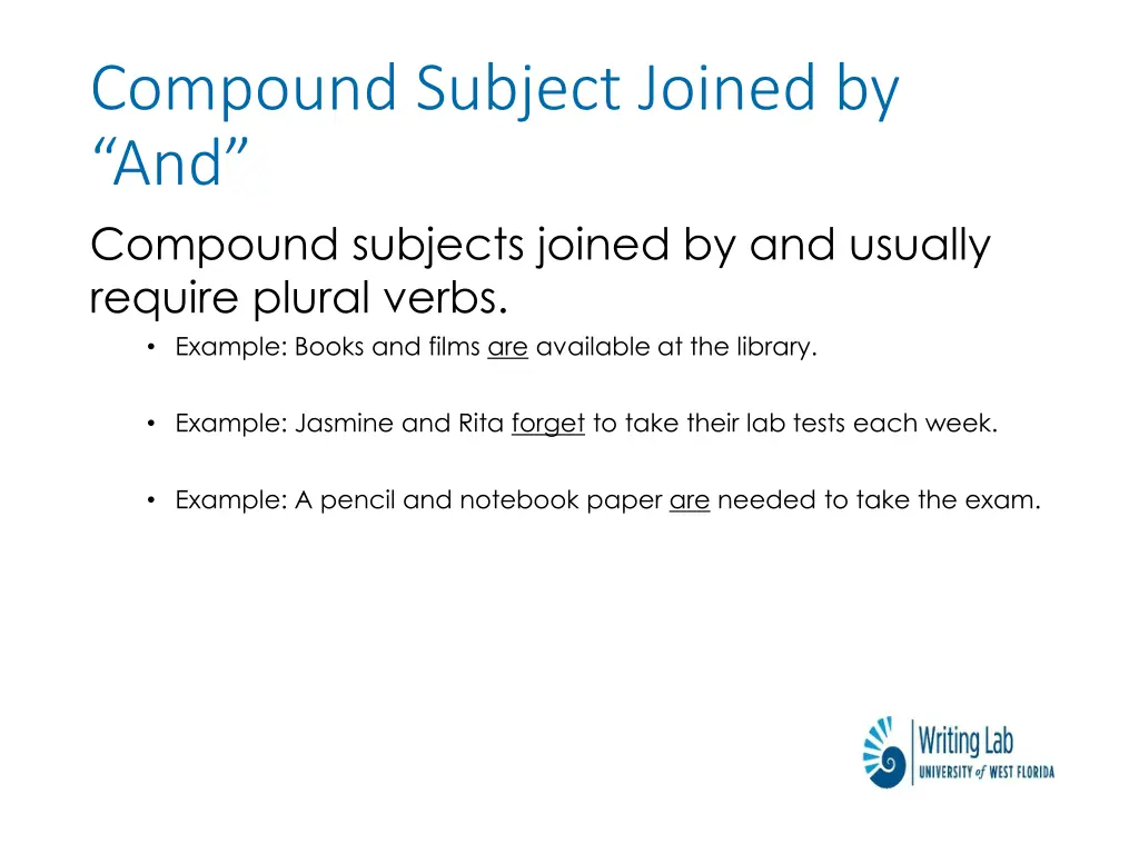 compound subject joined by and compound subjects