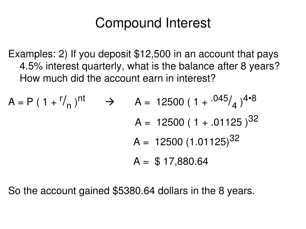 compound interest 2