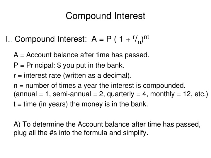 compound interest