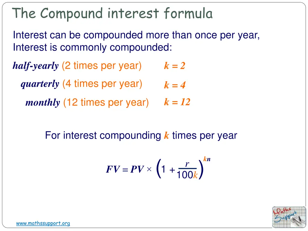 the compound interest formula 1