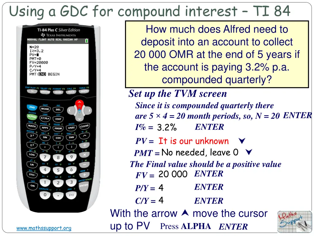 using a gdc for compound interest ti 84 5