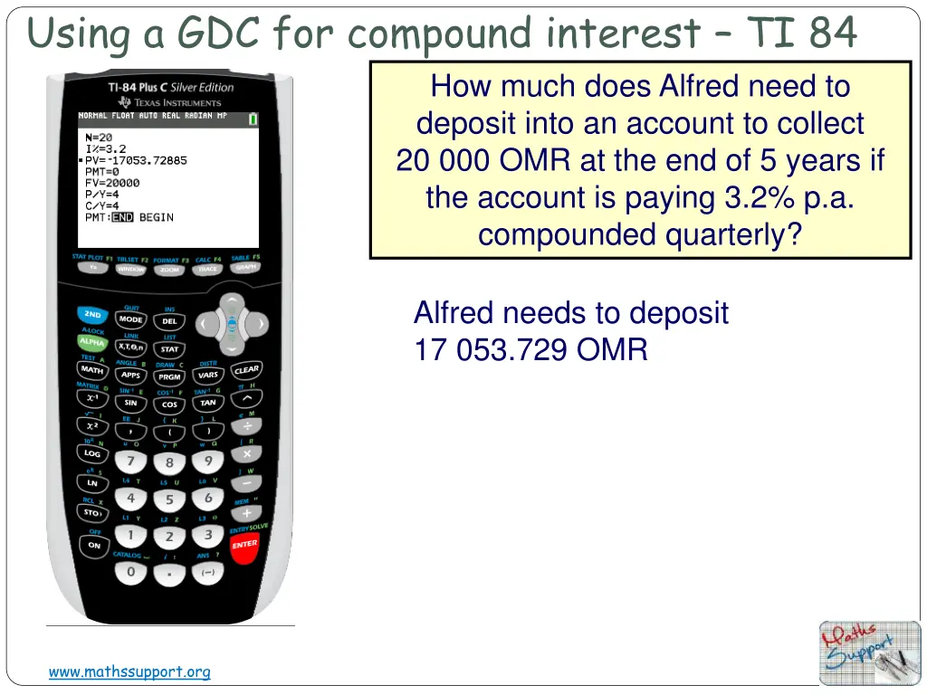 using a gdc for compound interest ti 84 6