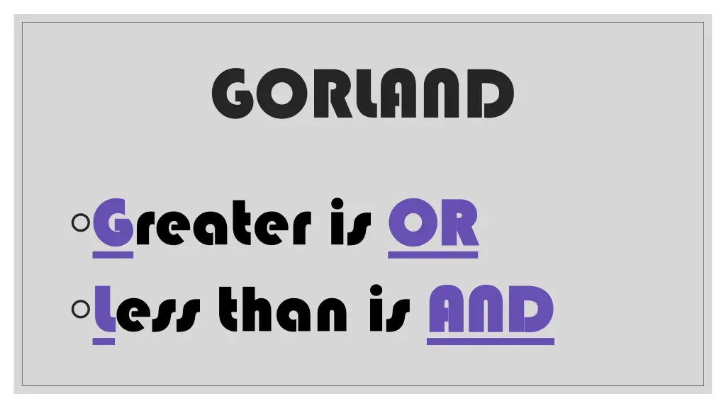 gorland