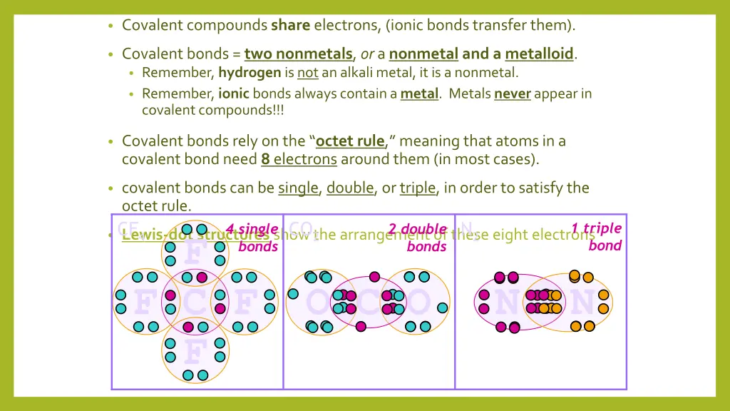 covalent compounds share electrons ionic bonds