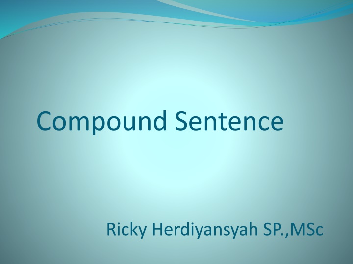 compound sentence