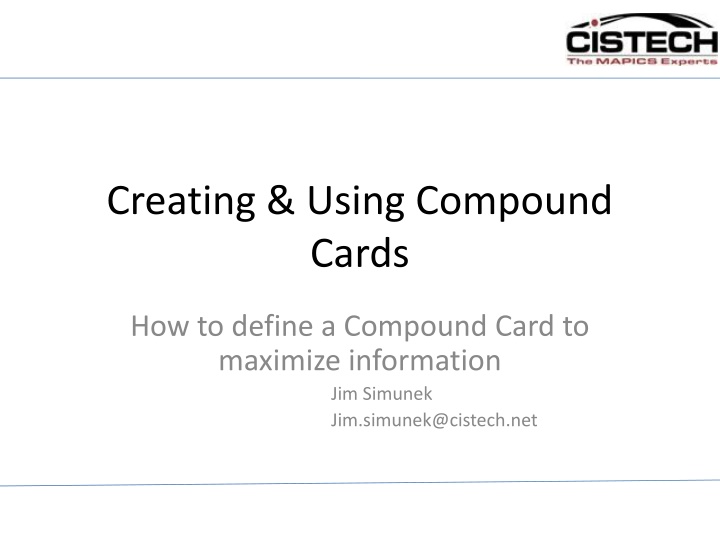 creating using compound cards