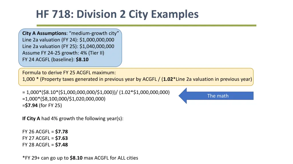 hf 718 division 2 city examples