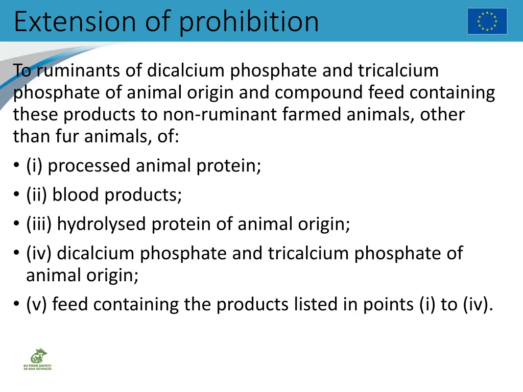 extension of prohibition