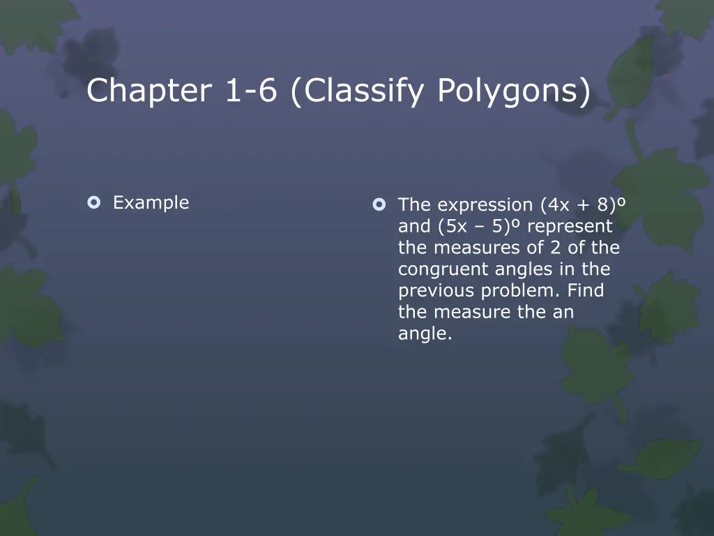 chapter 1 6 classify polygons 6