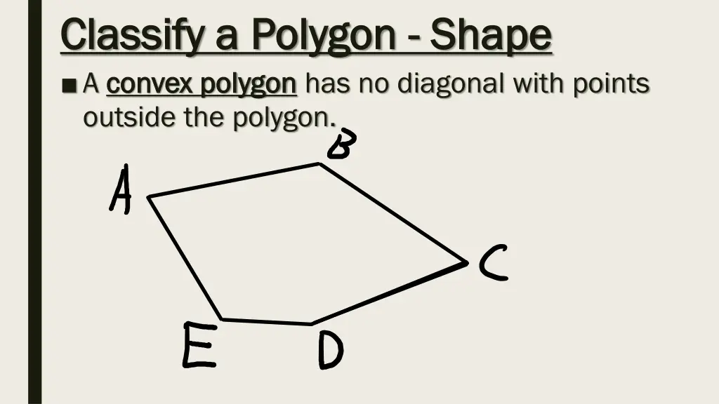 classify a polygon classify a polygon shape