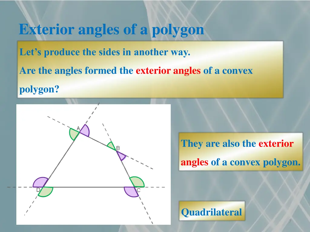 exterior angles of a polygon 2