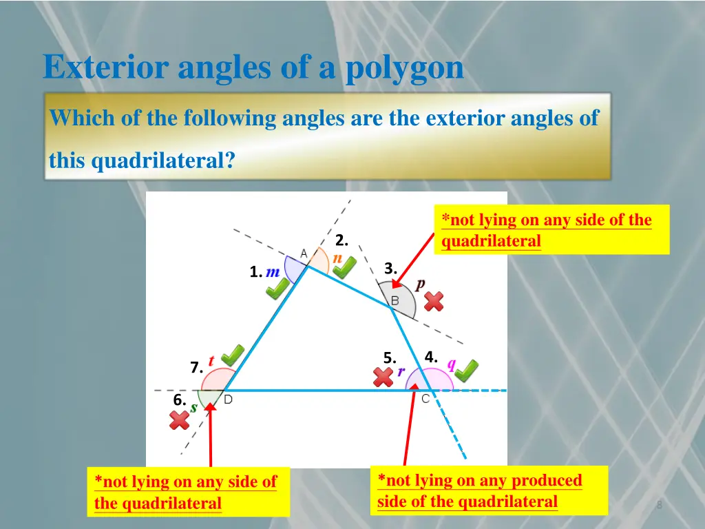 exterior angles of a polygon 3