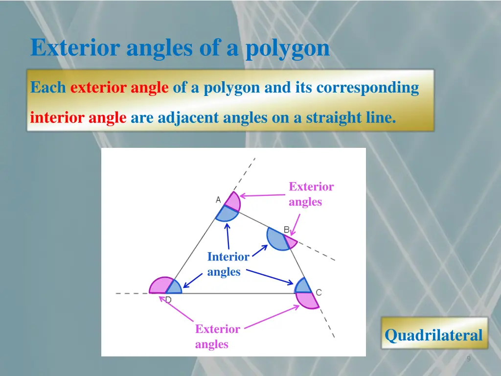 exterior angles of a polygon 4