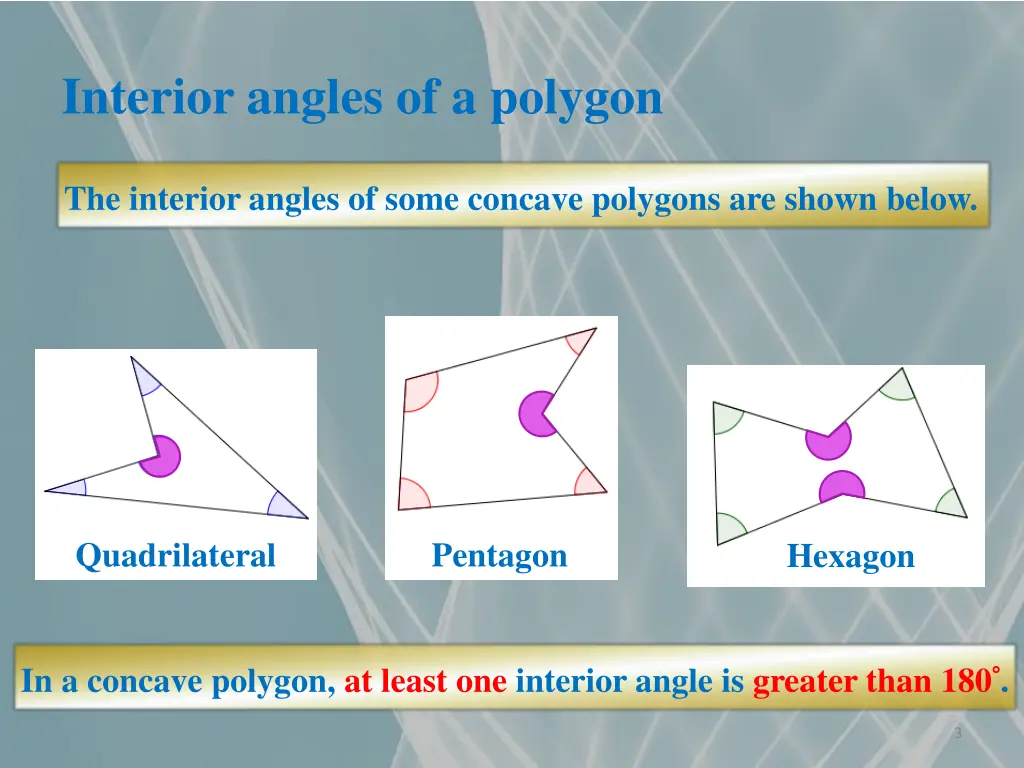 interior angles of a polygon 1